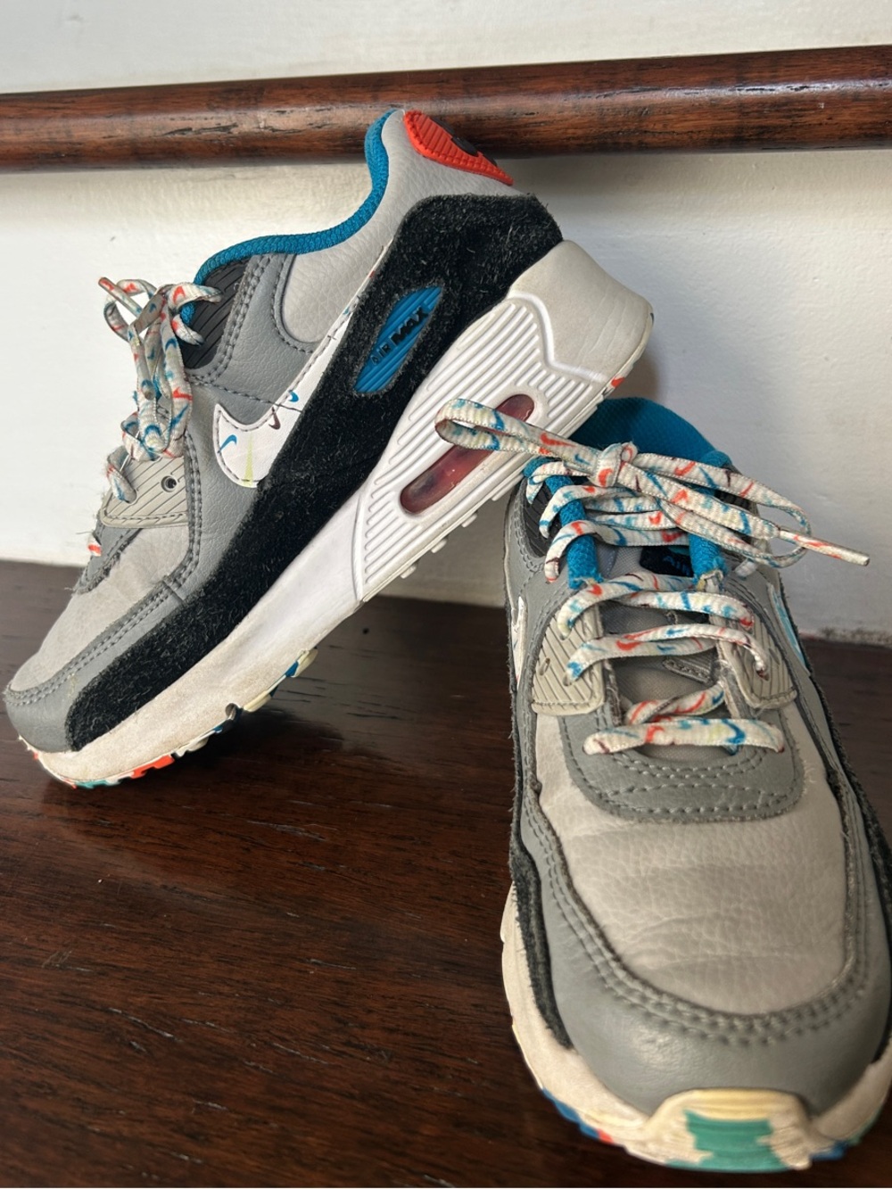 Nike Air Max Shoes, Confetti, Swoosh, Little Boy 13.5